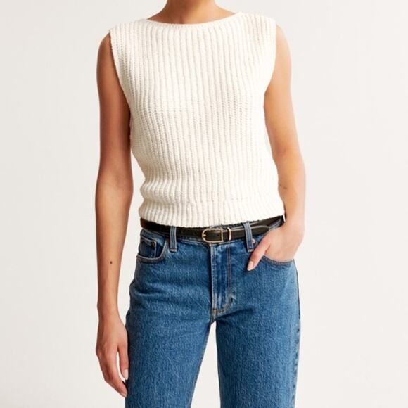 Abercrombie & Fitch Shaker Sleeveless Sweater Tank/Vest size XS - Picture 13 of 13